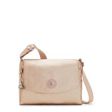 Kipling Tamia Metallic Crossbody Bags Gold Charm Metallic | AU 1234SG